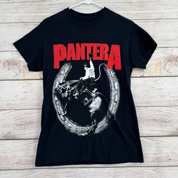 Pantera 2023 World Tour Short‎ Sleeve T-Shirt Adult Size Small Black - Picture 1 of 7